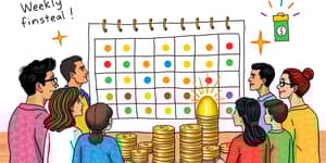 Convert financial goals into actionable weekly plans