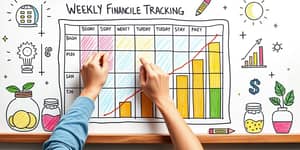 Set financial goals and track them visually every week