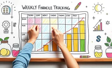 Set financial goals and track them visually every week