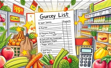 Make a shopping list that saves you money
