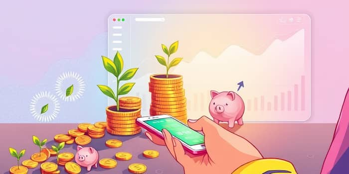 Savings products with automatic interest tracking