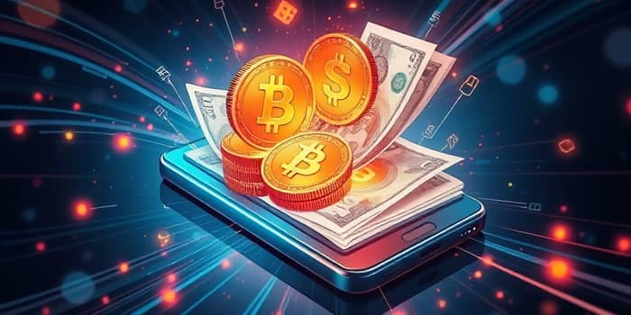 Crypto-enabled wallets that allow instant conversions